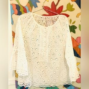 Unworn pure white blouse
